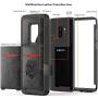 Galaxy S9 Plus Case,Slim Fit Premium Leather Samsung Galaxy S9 Plus Wallet Case Card Slots Shockproof Folio Flip Protective Defender Shells for Samsung Galaxy S9 Plus - Black