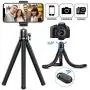 Flexible Mobile Cell Phone Tripod, Mini Travel Tripod Stand Holder with Wireless Remote Shutter, Compatible with iPhone, Samsung, Android, GoPro, DSLR, Action Camera Flexible Mobile Cell Phone Tripod, Mini Travel Tripod Stand Holder with Wireless Remote Shutter, Compatible with iPhone, Samsung, Android, GoPro, DSLR, Action Camera