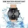 GOLDEN HOUR Mens Fashion Sport Quartz Watches with Leather Strap Waterproof Chronograph Watch, Auto Date in Blue/Red Hands, Color: Black, Brown GOLDEN HOUR Mens Fashion Sport Quartz Watches with Leather Strap Waterproof Chronograph Watch, Auto Date in Blue/Red Hands, Color: Black, Brown