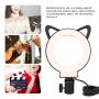Qiilu LED Dimmable Right Fill Light, 3000-6000K Floor Lamp for Selfie Live Stream Makeup