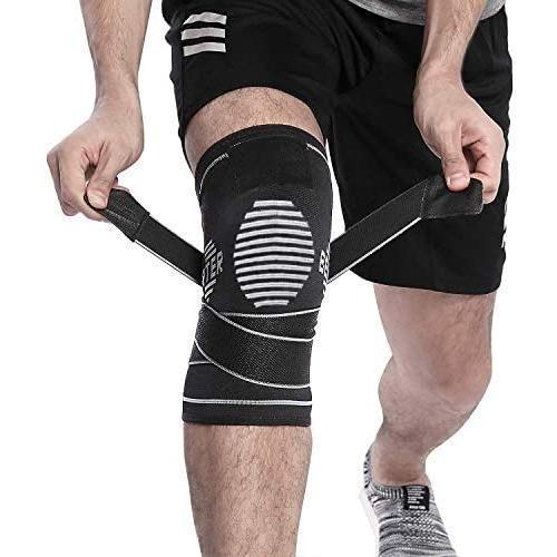 BERTER Knee Brace for Men Women - Compression Sleeve Non-Slip for Running, Hiking, Soccer, Basketball for Meniscus Tear Arthritis ACL Single Wrap