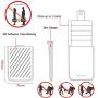 BIAJIYA Card Holder for Back of Phone RFID Blocking 5 Pull Credit Card Cash Cell Phone Wallet Pocket Canvas Pu Leather Stick-On ID Case for iPhone/Android/Samsung/Smartphones (Grey)