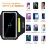 Running Armband with Airpods Bag Cell Phone Armband for iPhone 11/11 Pro/XR/XS/8/7, Water Resistant Sports Phone Holder Case with Touchscreen & Zipper Slot Car Key Holder for 6.5 inches Phone (Black)