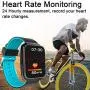 Sports Fitness Tracker for Men Women Smart Watch with Blood Pressure Heart Rate Sleep Monitor Touch Screen Smart Wrist Activity Tracker Watch for Teen Women Men Students Teachers Back to School Gifts