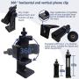 Phone Tripod Accessories, 1 Pack Phone Tripod Mount with 360° Rotation,1 Pack Bluetooth Camera Remote,1 Pack Desktop Phone Tripod Camera Tripod Travel Tripod, Tripod for iPhone/Samsung