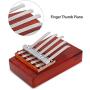 Kids Thumb Piano,5/6 Key Traditional Finger Piano Mbira Finger Percussion Pocket Keyboard Instrument for kid Children Musical Accompaniment Training Tool (5 Keys)