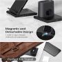 Hoidokly 3 in 1 Wireless Charger Dock Qi-Certified Charging Station for Apple Watch, AirPods, 7.5W Fast Charging Stand for iPhone 11/11 Pro Max/SE 2020/XS Max/XR/XS/X/8/8P/Samsung(Included Adapter)