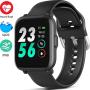 MorePro 18 Sports Mode Smart Watch with Music Control, DIY Screen Fitness Tracker with Blood Oxygen Heart Rate Monitor, Sleep Tracker with Pedometer Step Calories Counter for Men Women