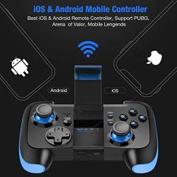 BEBONCOOL Android Wireless Game Controller with Clip for Android Phone/Tablet/Samsung/Game Boy Emulator, Works with Bluetooth (Blue)