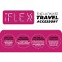 iFLEX Cell Phone Stand and Tablet Stand for Air Travel, Work and Home – Flexible Phone Holder is The Perfect iPhone Stand and Holds Any Mobile Device – Non-Slip Grip, Strong and Durable