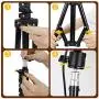10-inch Selfie Ring Light with Tripod Stand & Cell Phone Holder, Dimmable Camera Light for Makeup Video Vlog,3 Colors Optional - Warm,White,Yellow 10-inch Selfie Ring Light with Tripod Stand & Cell Phone Holder, Dimmable Camera Light for Makeup Video Vlog,3 Colors Optional - Warm,White,Yellow