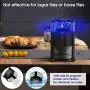 FLASHVIN Gnat Killer for Indoor Mosquito Trap Indoor Fly Trap Fruit Fly Killer Outdoor with Sticky Traps for Gnats Waterproof Design for Patio No Zapper Black FLASHVIN Gnat Killer for Indoor Mosquito Trap Indoor Fly Trap Fruit Fly Killer Outdoor with Sticky Traps for Gnats Waterproof Design for Patio No Zapper Black