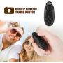 Wireless Gamepad Bluetooth Remote Controller Selfie Camera Shutter Wireless Mouse Gamepad 3D VR Glasses Remote Control for iPhone Android PC TV Box (Black)