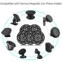 Mount Metal Plate with 3M Adhesive 5 Pack for Magnetic Cell Phone Car Mount, Stylish Universal Metal Disc Replacement Sticker for iPhone GPS Magnet Holder Cradle Stand 5 Round
