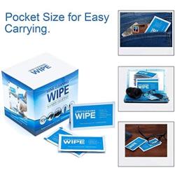 Monitor Wipes - Pre-Moistened Electronic Wipes, Surface Cleaning for Computers, Cell Phones, Sunglasses, LCD Screens, Monitor - Quick Drying, Streak-Free, Ammonia-Free - Screen Wipes