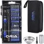 ORIA Screwdriver Set, 84 in 1 with 56 Bits Magnetic Repair Tool Kit with Universal Socket Wrench, Magnetic Parts Tray, Portable Bag for Smartphone, Computer, Tablet, PC, Blue and Black ORIA Screwdriver Set, 84 in 1 with 56 Bits Magnetic Repair Tool Kit with Universal Socket Wrench, Magnetic Parts Tray, Portable Bag for Smartphone, Computer, Tablet, PC, Blue and Black