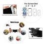 Universal Bike Phone Mount,360°Rotation Silicone Bicycle Mobile Phone Holder, Motorcycle Handlebar Mount Fits for iPhone 11 Pro Max/XR/XS Max/8/7/ 6/6s Plus, Galaxy S9/S9 Plus, 4.0"-6.5" Phones (1pcs)