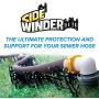 Camco 43031 10ft Sidewinder RV Sewer Hose Support, Made from Sturdy Lightweight Plastic, Wont Creep Closed, Holds Hoses in Place - No Need for Straps