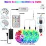 50FT/15M LED Strip Lights,TATUFY LED Light Strips Bluetooth Wireless Smart Phone App Controlled Music 5050 RGB Tape Lights for Home Party Birthday Bar Club Decoration