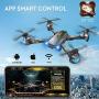 Drone with Camera for Adults - 120° Wide Angle RC Quadcopter for Beginner, WiFi FPV Live Video, Altitude Hold, Headless Mode, Stable Shot, Voice Control, Trajectory Flight, One Key Take Off, VR Game
