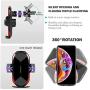 Wireless Charger Car Touch Sensing Automatic Retractable Clip Fast Charging Compatible for iPhone Xs Max/XR/X/8/8Plus Samsung S9/S8/Note 8