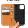 SHIELDON iPhone 11 Pro Max Case, Auto Sleep Wake Wallet Case, Genuine Leather Flip Book Shockproof Case with Kickstand Card Slot Magnetic Closure Compatible with iPhone 11 Pro Max (6.5 Inch) - Brown