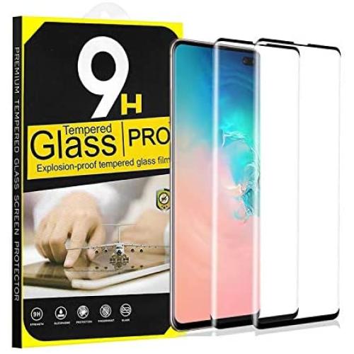 Wermlov Samsung Galaxy S10 Plus Screen Protector, [2 Pack] [3D Curved] [Anti-Scratch] Tempered Glass Screen Protector for Galaxy S10 Plus