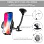 EXSHOW Windscreen Car Phone Mount, Windshield Mobile Phone Holder, Universal Dashboard Car Cradle for iPhone 11 Pro Xs Xr X 8 7 Plus 6s 5s, Huawei p20 p10 Honor, Samsung, Sony etc (8.5 inch Long Arm)