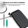 Solar Power Bank Portable Charger RAVPower 15000mAh Outdoor Dual USB External Battery Pack Power Pack and Flashlight (IPX4 Splashproof, Dustproof, Solar Panel Charging, DC5V/2A Input)