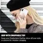 PopSockets: PopGrip with Swappable Top for Phones & Tablets - Aluminum Rose Gold