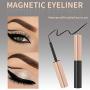 Magnetic Eyelashes&Magnetic Eyeliner Kit with Tweezers, Reusable, No Glue Needed, Waterproof, Easy to Apply