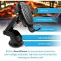 Tractex Wireless Car Charger, 10W / 7.5W Qi Fast Charging Gravity Clamping Mount, Dash/Windshield & Air Vent Compatible with iPhone 8/8 Plus & Later Samsung S6 Edge+ & Later