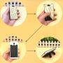 Kinteshun Cards Holder with Cell Phone Stand,Universal Multiuse Stick-on Silicon Rubber Smartphone Sleeve Support Wallet(6pcs with