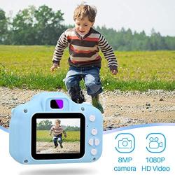 NINE CUBE Kids Camera Digital Camera for 3-10 Year Old Girls,Toddler Toys Video Recorder 1080P 2 Inch,Children Camera Birthday Festival Gift for 3 4 5 6 7 8 9 Year Old Boys(32G SD Card Included)