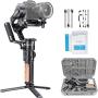 FeiyuTech AK2000S 3 Axis Gimbal Stabilizer，AK2000 S Handheld Stabilizers Compatible with Nikon Sony Canon Mirrorless and DSLR Cameras,Smart Touch Panel