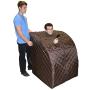 Radiant Saunas BSA6315 Harmony Deluxe Oversized Portable Sauna, Dark Brown