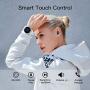 Wireless Earbuds, Bluetooth 5.1 Wireless Noise Cancelling Earbuds with LED Display Charging Case, Touch Control Wireless Headphone IPX7 Waterproof in-Ear Earphones with Built-in Mic for Sports,Work