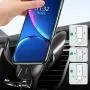 Rommisie Fast Wireless Car Charger Mount, Auto Clamping 10W 7.5W Qi Fast Charging Air Vent Phone Holder Compatible with iPhone Xs/Xs Max/XR/X/8/8 Plus, Samsung Galaxy S10/S9/S8 and More (Black)
