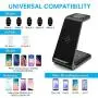 Wireless Charger Stand, CIYOYO 3 in 1 Fast Wireless Charging Station Dock for Airpods Pro 2 1, Apple Watch Series 5/4/3/2/1, iPhone 11/11 Pro/11 Pro Max Qi Certified Phones(with QC 3.0 Adapter) Wireless Charger Stand, CIYOYO 3 in 1 Fast Wireless Charging Station Dock for Airpods Pro 2 1, Apple Watch Series 5/4/3/2/1, iPhone 11/11 Pro/11 Pro Max Qi Certified Phones(with QC 3.0 Adapter)