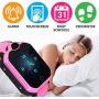 4G GPS Tracker Best Unlocked Wrist Smart Phone Watch for Kids with Sim Camera Video Call Flashlight Fitness Tracker Birthday for Children Boys Girls iPhone Android Smartphone (Pink)