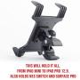 TACKFORM Universal Tablet Holder Compatible with Stationary Bicycle, Treadmill, Elliptical, Spin Bike, Microphone Stand, and Indoor Exercise Equipment - Compatible All Tablets Including iPad