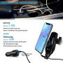 Smart Sensor Wireless Car Charger Mount, Automatic Clamping QC/QI 10W Fast Charging Car Charger Holder Compatible with iPhone 11/Xs/Xs Max/XR/X /8,Samsung Galaxy Note 9/ S9/ S9+/ S8 etc(Black)