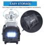 GSPSCN Silver Dual Cylinder 12V Air Compressor Pump for Car, Heavy Duty Portable Tire Inflator 150PSI with LED Work Lights for Auto,Truck,SUV, Balls etc