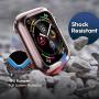 Penom Case for Apple Watch Screen Protector Series 5 Series 4 40mm, Ultra Thin iWatch 40mm Screen Protector with Full Protection TPU Cover Rose Gold