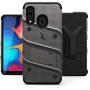 ZIZO Bolt Series for Samsung Galaxy A20 Case | Heavy-Duty Military-Grade Drop Protection w/Kickstand Included Belt Clip Holster Tempered Glass Lanyard Galaxy A50 - Metal Gray