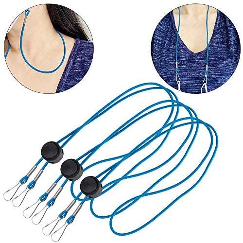 Mask Lanyard TOOVREN Upgraded Lanyard for Face Mask Around Neck Adjustable Length Face Mask Lanyard Strap Mask Lanyard Clip Mask Holder Lanyard for Kids Students Adults 3 PCS