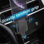 Squish Qi Wireless Car Charger, Wireless Charger Car Mount, Fast Charging Car Mount, Adjustable Gravity Air Vent Phone Mount for iPhone11/11ProMax/XR/XS/X, Samsung Android Smartphones, Qi Certified