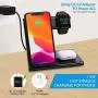 WATOE Wireless Charger 3 in 1 Qi-Certified Fast Charging Station,Compatible iPhone SE/11/11 Pro/X/XS/XR/Xs Max/8 Plus,Wireless charging stand for AirPods Pro/2, Compatible Apple Watch Series 5/4/3/2/1