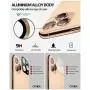 Power Theory iPhone 11 Pro & iPhone 11 Pro Max Camera Lens Protector - Easy Installation [Premium Tempered Glass] [Gold]
