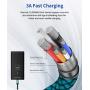 USB Type C Cable 3A Fast Charging, JSAUX(2-Pack 3.3ft+10ft) USB-A to USB-C Charge Braided Cord Compatible with Samsung Galaxy S10 S10E S9 S8 S20 Plus,Note 10 9 8,Z Flip, And Other USB C Charger(Green)